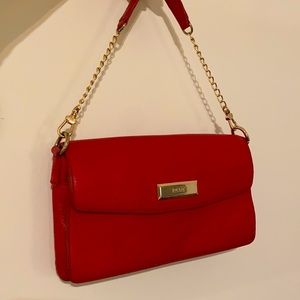 DKNY Red Soft Leather Purse with dust bag